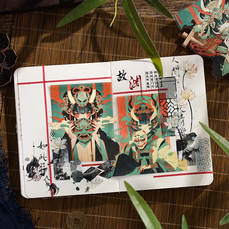 No se puede ver la secuencia azul transparente pegatinas impermeables para mascotas bolsas diy diario diario pegatinas personajes antiguos transfronterizos pegatinas antiguas