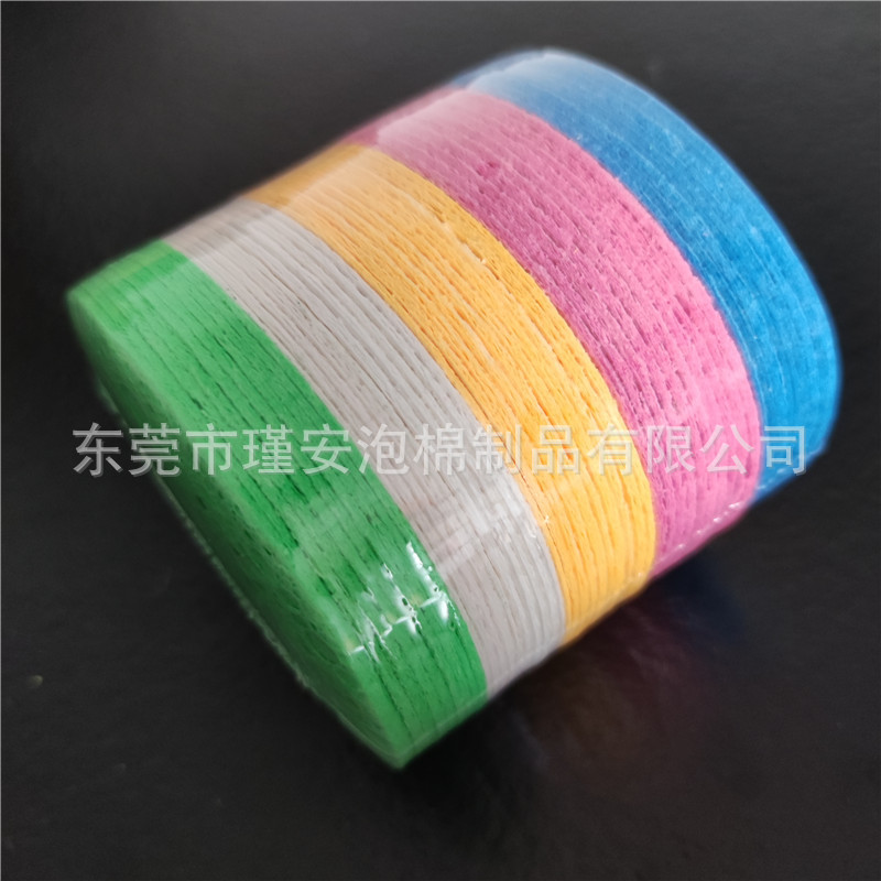 6.5CM木浆棉圆片洗脸扑压缩海绵片温和卸妆压缩木浆棉可定尺寸