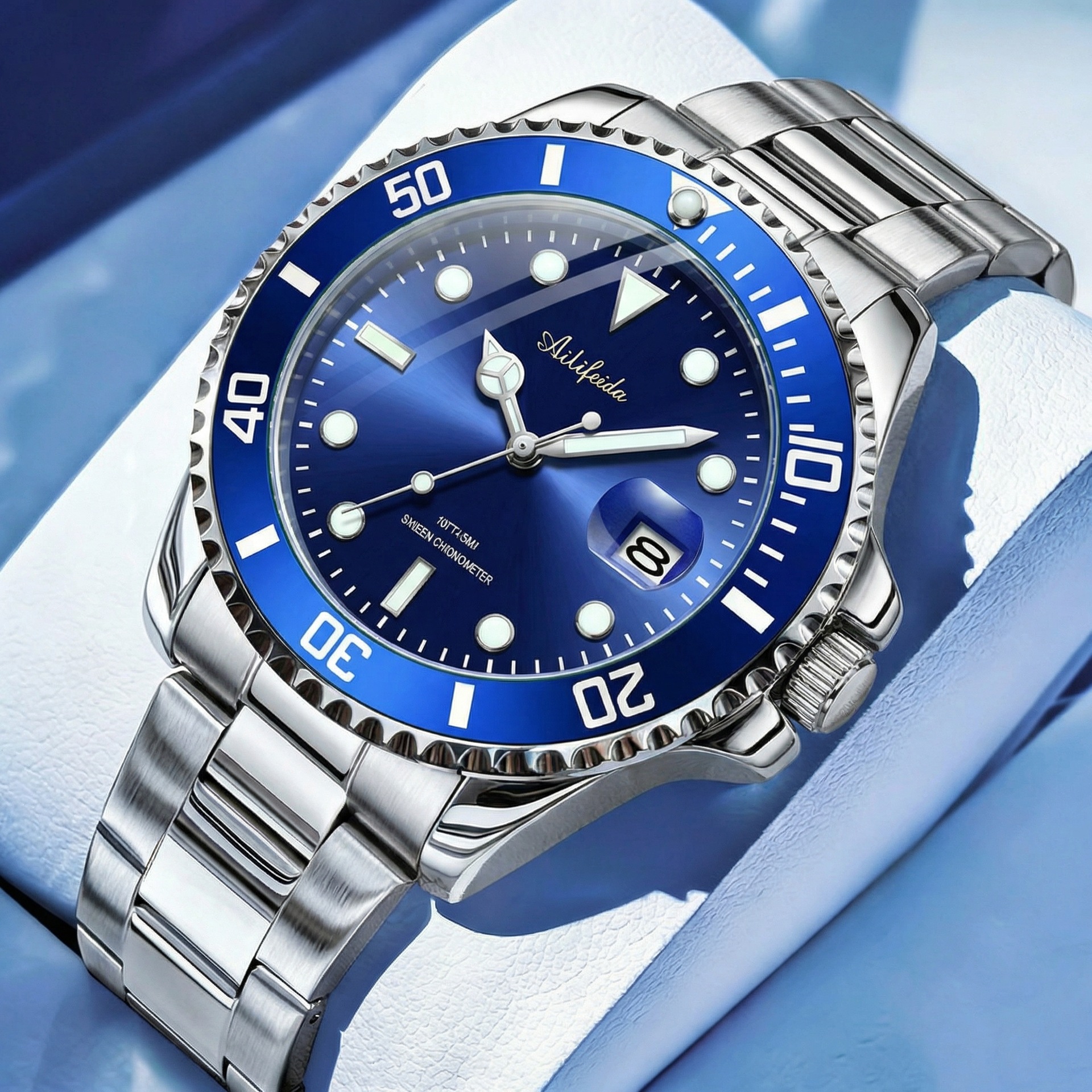 waterproof fashionable quartz mechanical calendar