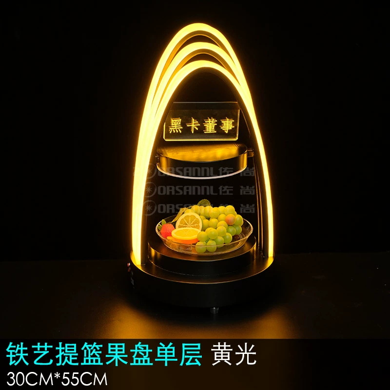 Fabricante al por mayor KTV platos de frutas, bocadillos de bocadillos, platos de bocadillos, barra especial de platos de frutas luminosas LED