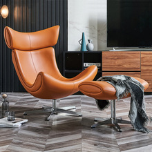 蜗牛椅单人沙发轻奢客厅老虎椅北欧现代简约创意懒人沙发休闲单椅