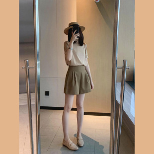 European Station 2024 New Hong Kong Style Retro Chic Small suit Fashion Casual Summer Two-piece Set