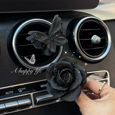 Car Perfume Aromatherapy – Sky Rose Flower Butterfly Car