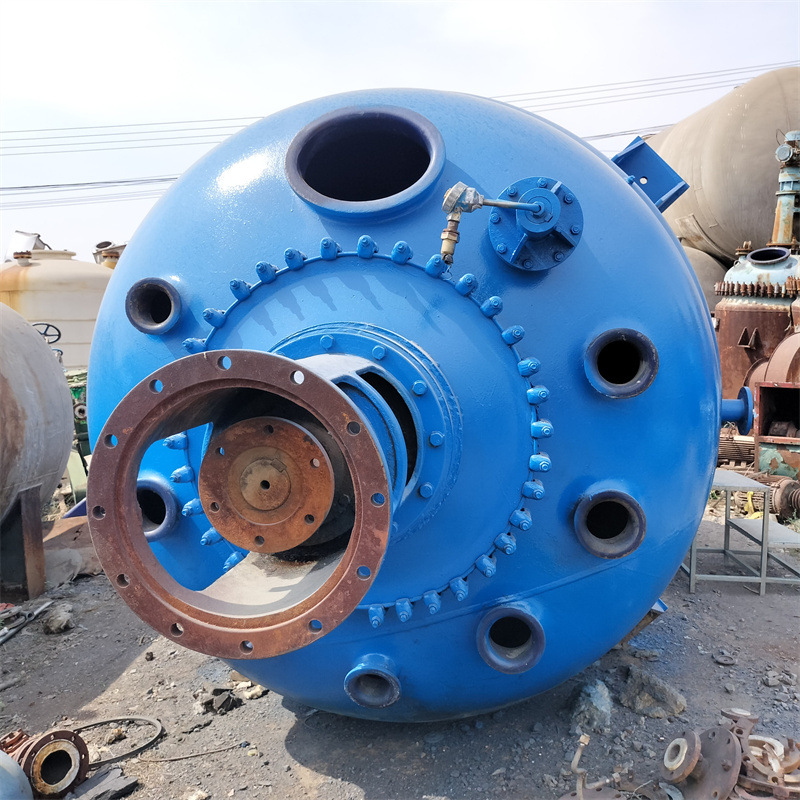 供应二手搪瓷反应釜  化工加热搅拌釜  工业真空反应设备