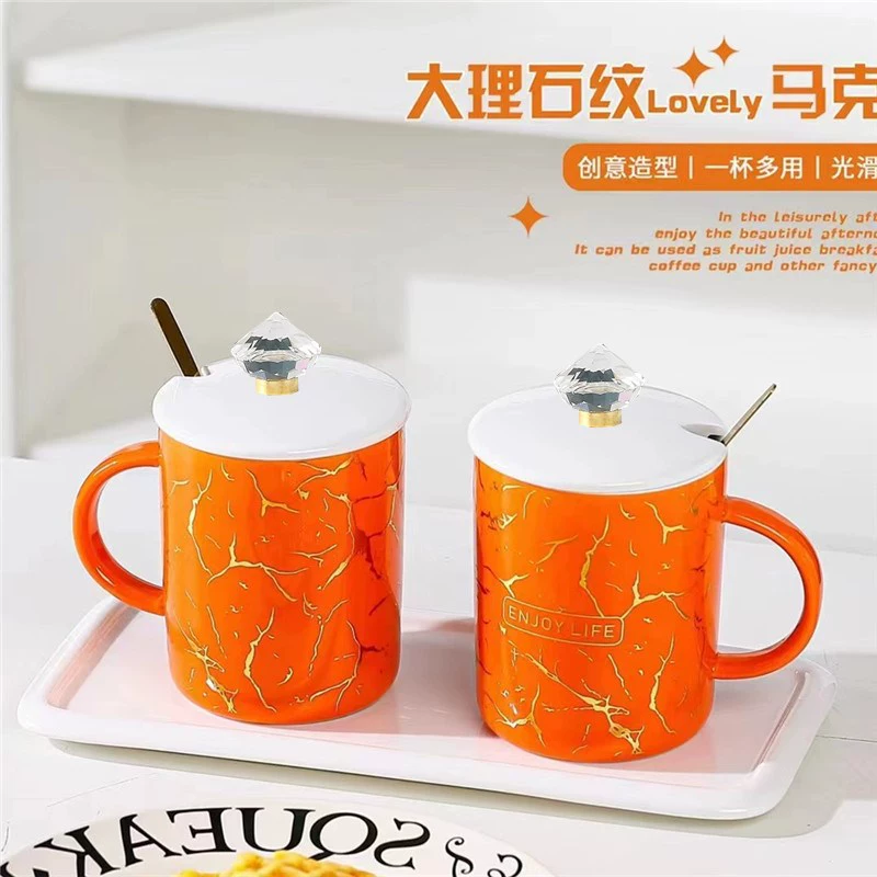 Кросс-грань Crystal Diamond Marble Ceramic Malke Jewelry Bank Insurance Wedding Ceremony Cup Cup