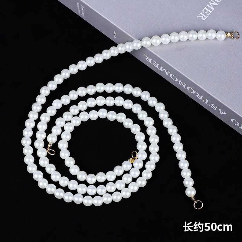 Internet Red Pearl Bow Valentine's Day Cake Decorations Pearl Chain Love Button Chanel Style Dress Up