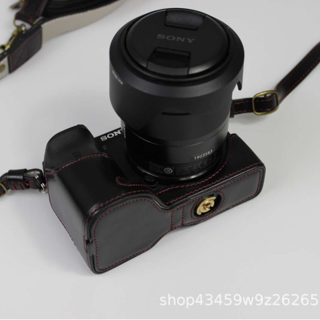 (2개) A6600 카메라 가방 케이스 카메라 베이스 반 어깨 렌즈 커버 가방 액세서리 가방