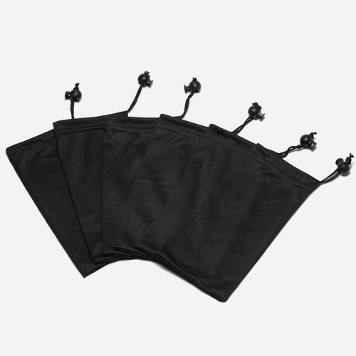  New Black Sunglasses Case with Zipper Fiber Smooth Surface Sunglasses Bag Sunglasses Case Manufacturer Wholesale