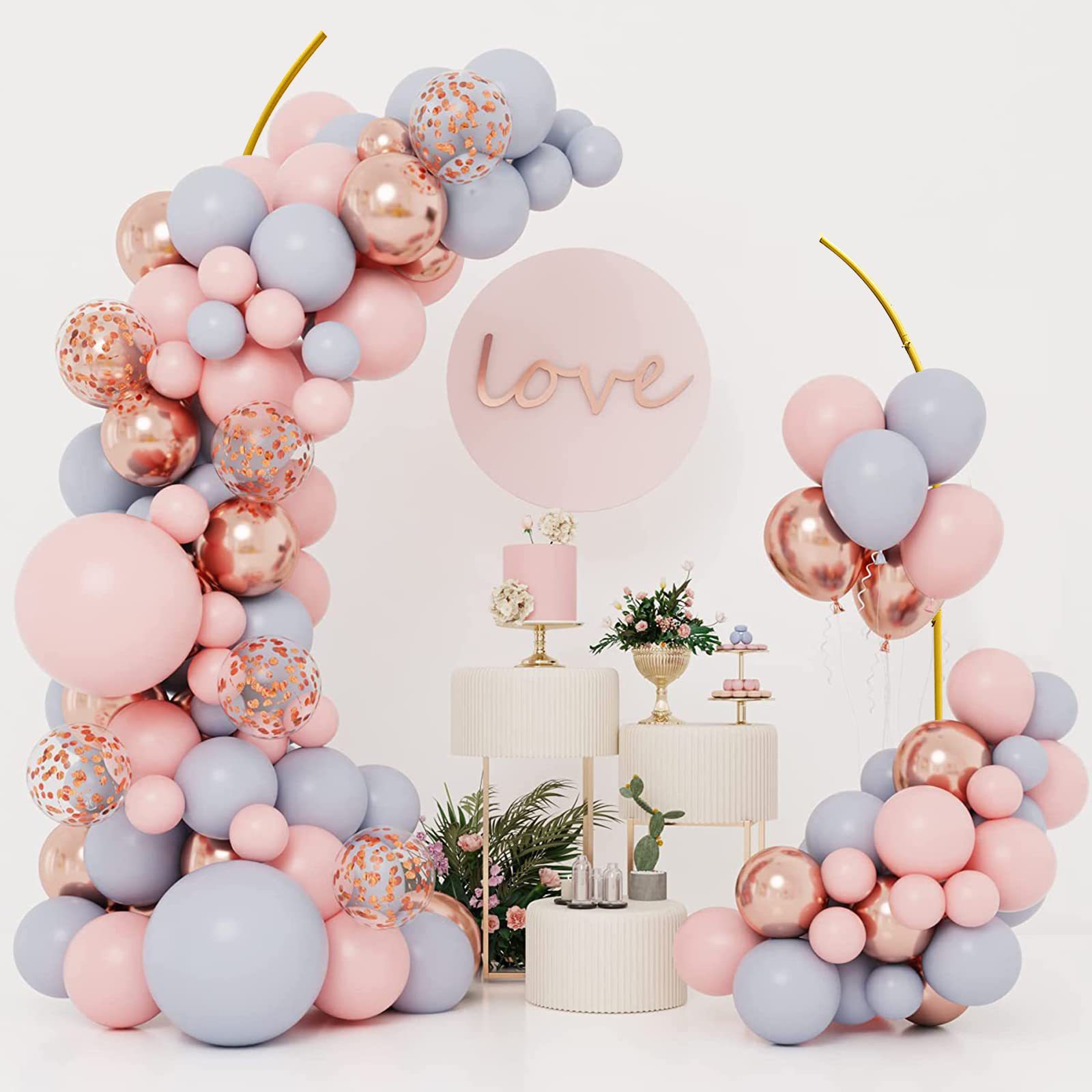 Arco de medio arco plegable de metal transfronterizo de Amazon accesorios de boda decoración de vacaciones al por mayor