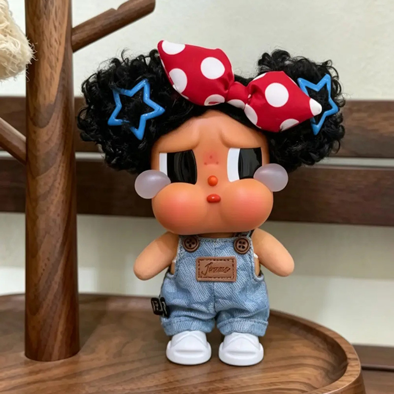 Only Doll Clothes/Crybaby Doll Clothes Summer Denim Overalls Set Black Girl Summer Beach Outfit