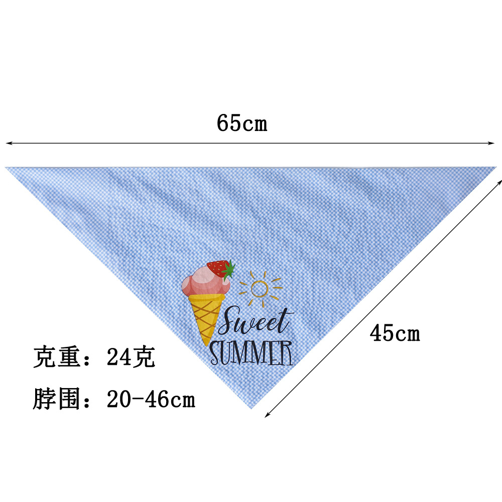 Tanpopo verano mascota bufanda perro triángulo toalla mascota saliva toalla perro bufanda perro saliva toalla perro