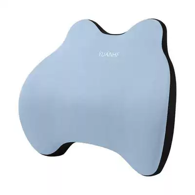 support, backrest cushion, lumbar pillow, Waist support - sky-blue-lumbar-support-pillow-1-piece-universal