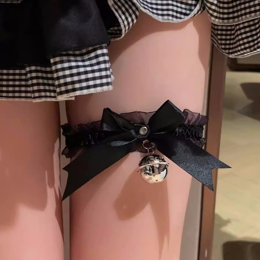 Cat Ear Bell Hairband with Bow for Cosplay and Maid Costumes — detail image 7