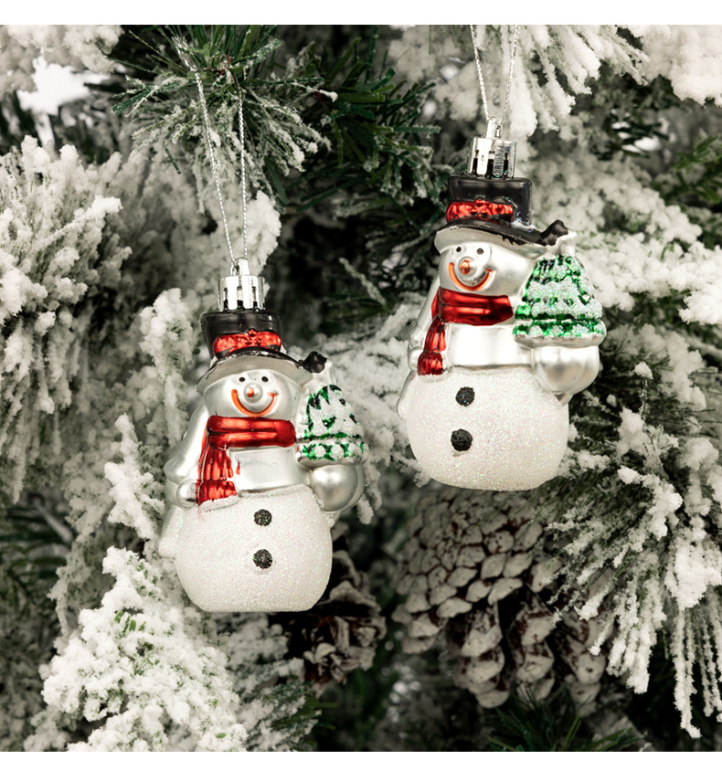 Christmas Tree Decoration New Christmas Nordic Painted Hanging Resin Pendant Snowman Hanging Creative_voghion.com