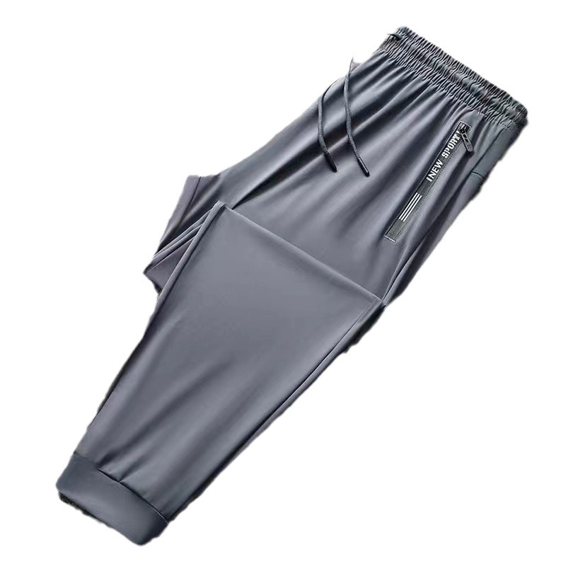 Pantalones Deportivos Largos de Seda de Hielo para Hombre, Nailon, Licra image 5