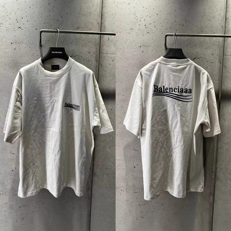 High-End Version of Balenciaga Paris Coca-Cola 3D Embroidered Short-Sleeve T-Shirt, Unisex Loose Fit Os Short-Sleeve T-Shirt