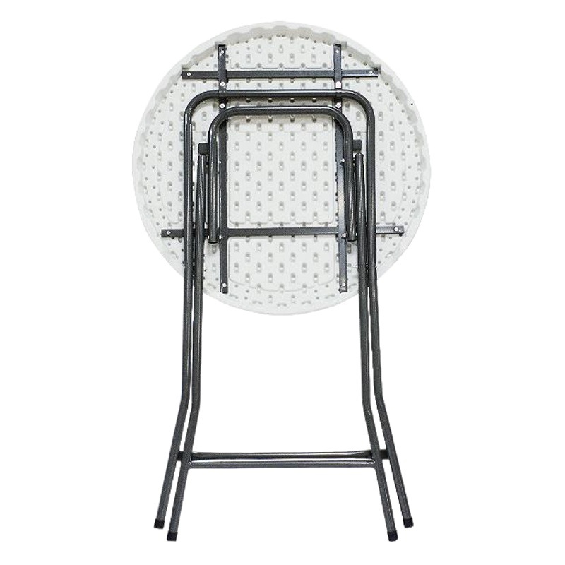 Puesto al aire libre Mesa portátil simple mesa y silla plegable Mesa Redonda casa pequeño apartamento bar barra redonda