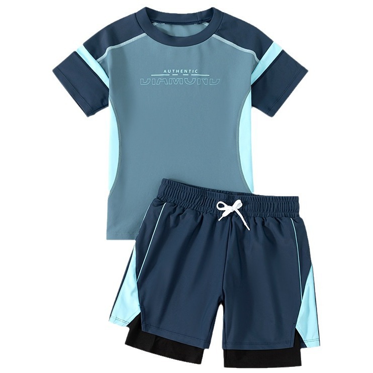 Children's summer trend brand swimwear for swimming for training, for teenagers 5