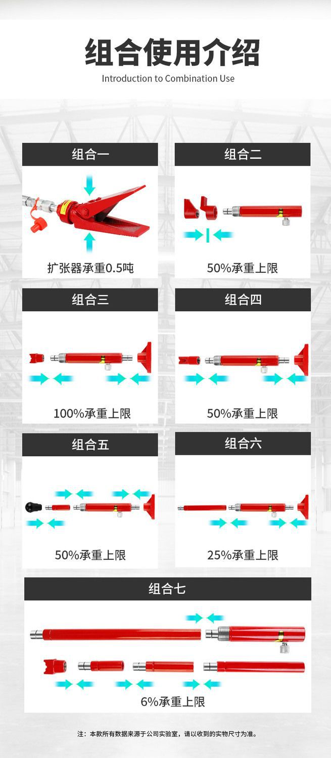 Separate Hydraulic 0kg 4T 10-ton Split-Type Automotive Sheet Metal Hydraulic Dent Puller Separating Jack