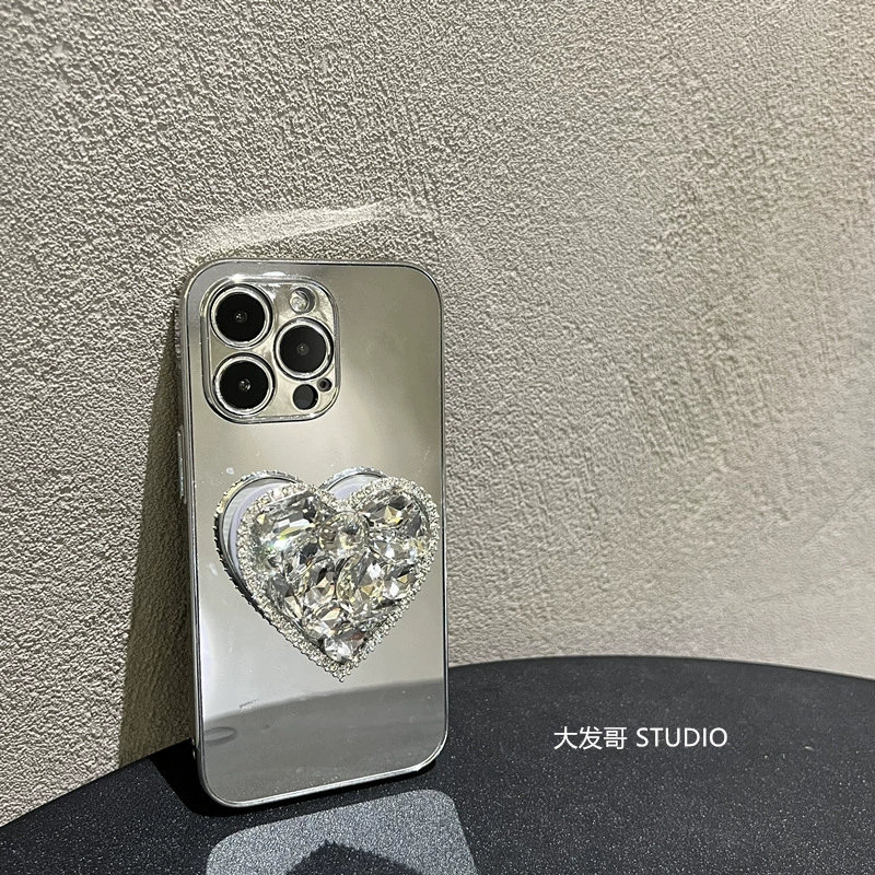 Apple, трубка, совместим с iPhone 14, чехол для телефона, зеркальный эффект, 14promax, iphone