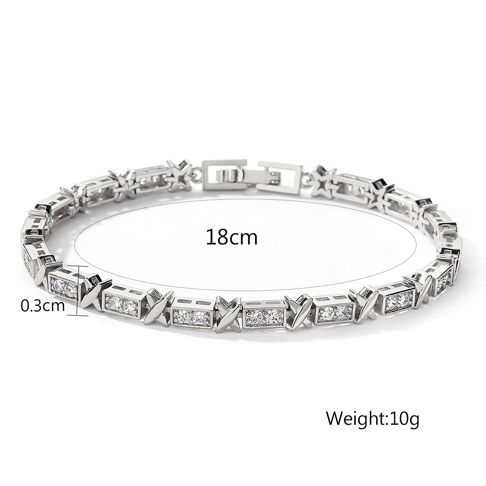 Bracciale da donna in stile coreano con zirconi di lusso, design di nicchia, stile minimalista, unico e versatile, adatto come_voghion.com
