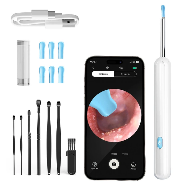 Upgraded B6 (Overseas neutral English) White + ear spoon seven-piece set