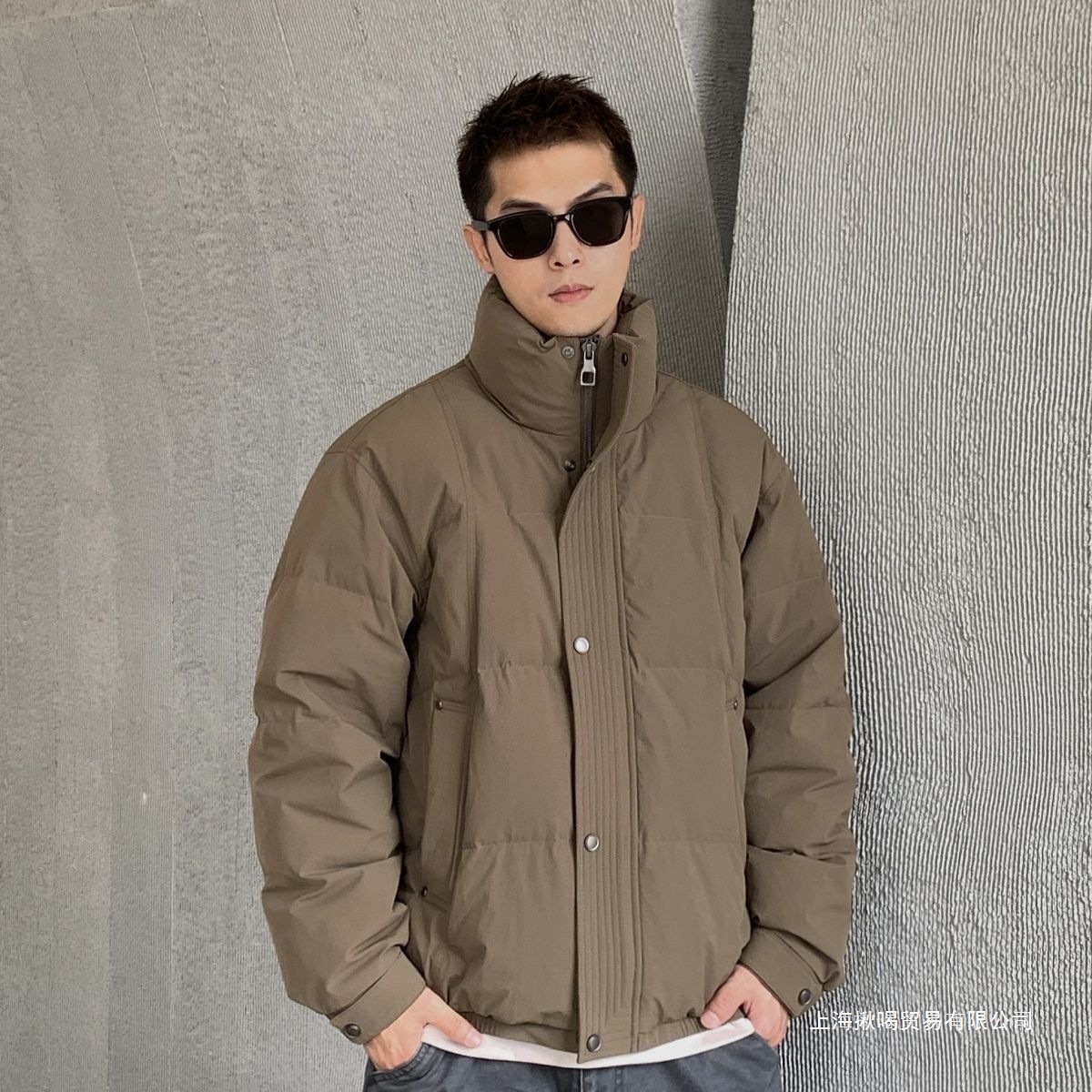 Winter Korean Style Men's Stand Collar down Jacket Versatile Trendy Japanese Fashion Simple Casual Cool Warm down Coat