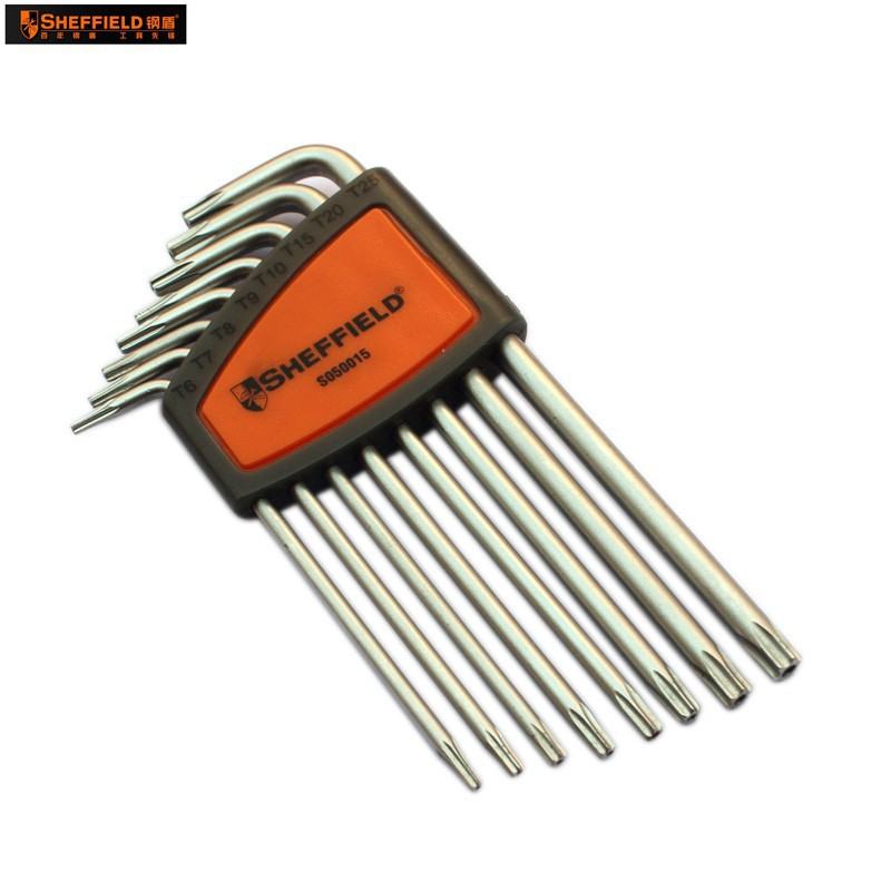 钢盾 S050015/S050016  8/9件套L型加长扳手T6-T25/T10-T50