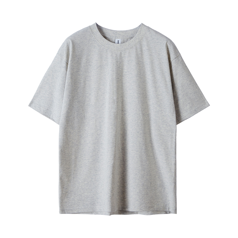 AG260 g 32 camisetas pesadas de algodón puro con hombros caídos, camiseta de manga corta de marca de moda suelta de gran tamaño personalizada