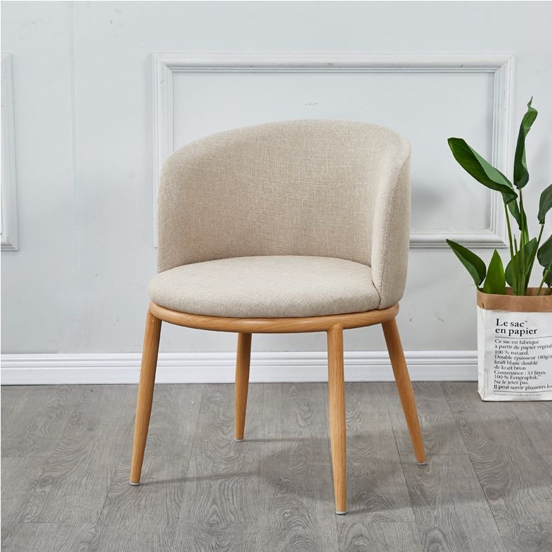 Mesa y silla de madera sólida nórdica, mesa de comedor redonda creativa, mesa de negociación moderna y simple. image 25