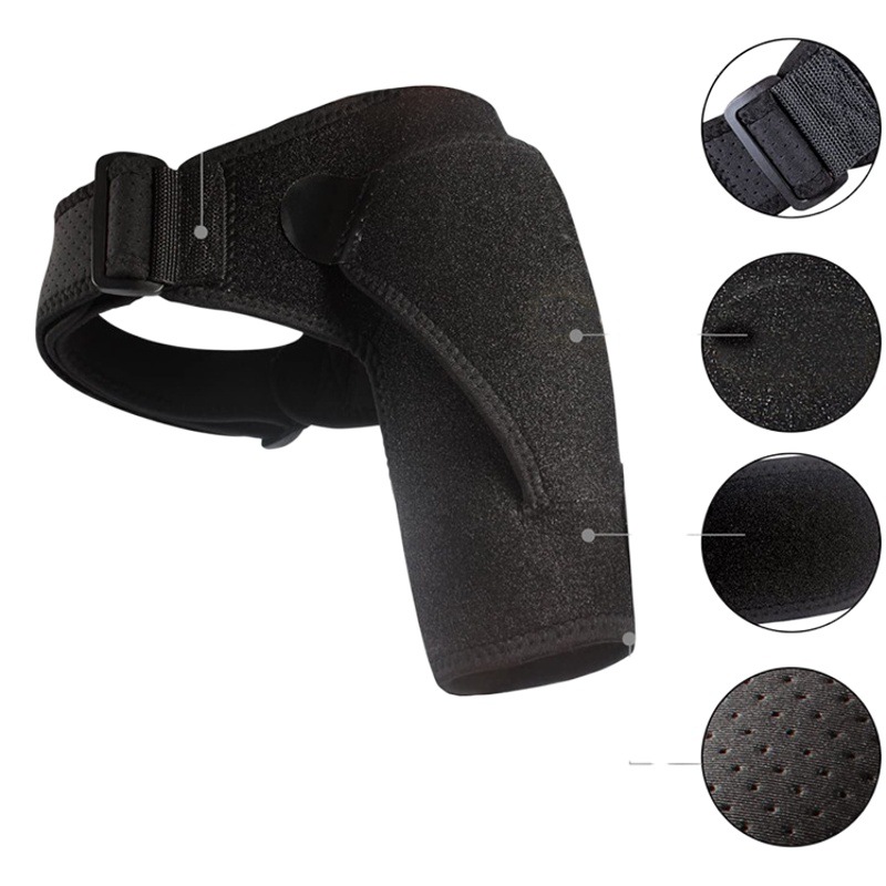 Amazon Sports Shoulder Brace for Men and Women, Fitness Weightlifting Basketball Cold Compress Strain Shoulder Fixation Strap, Adjustable Shoulder Brace