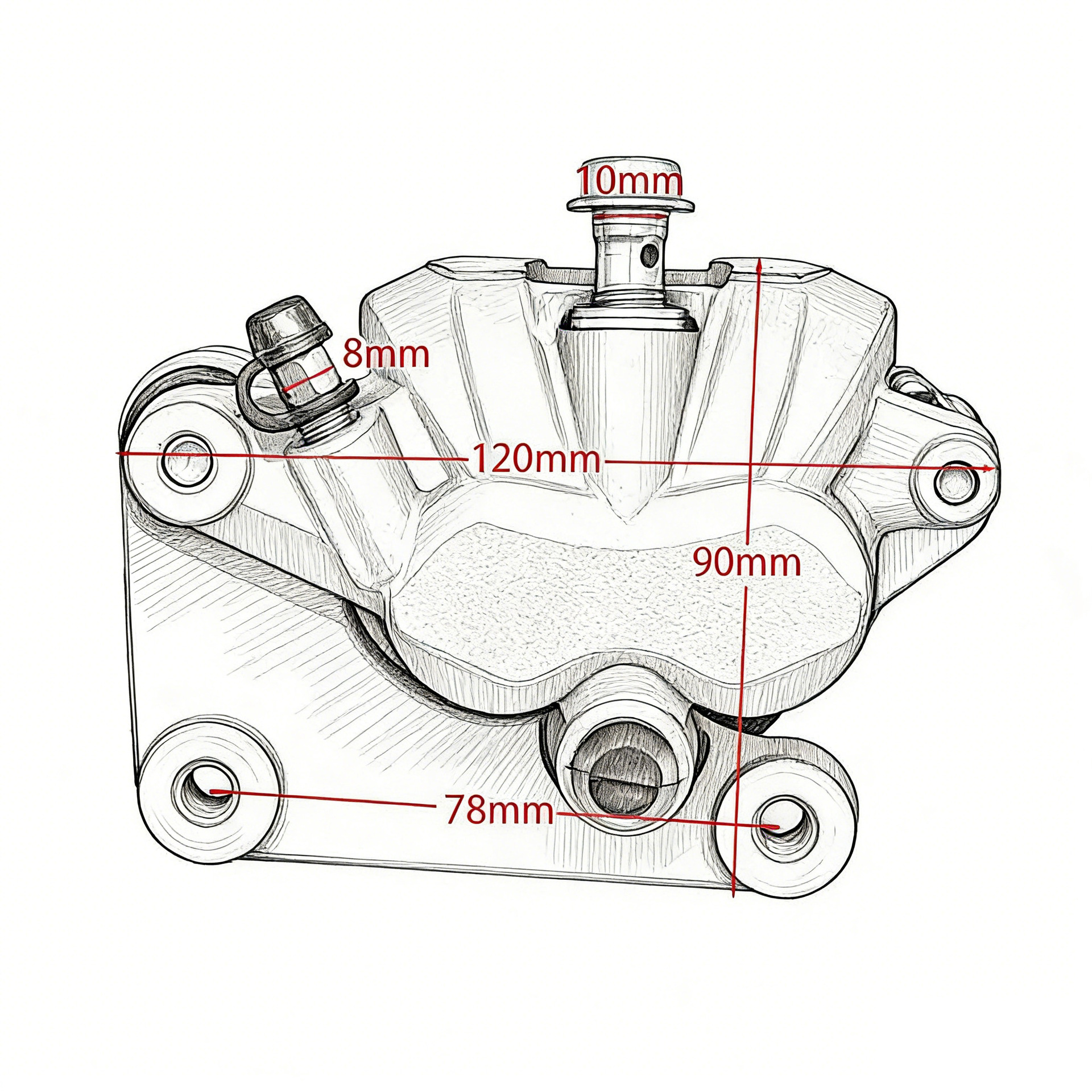 Off-road motorcycle modification parts: front brake pump caliper suitable for Hengjian KTM SX SXF Husqvarna TC
