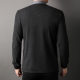 2024 autumn new men's fake two-piece shirt collar T-shirt knitted cardigan casual business sweater coat men's clothing