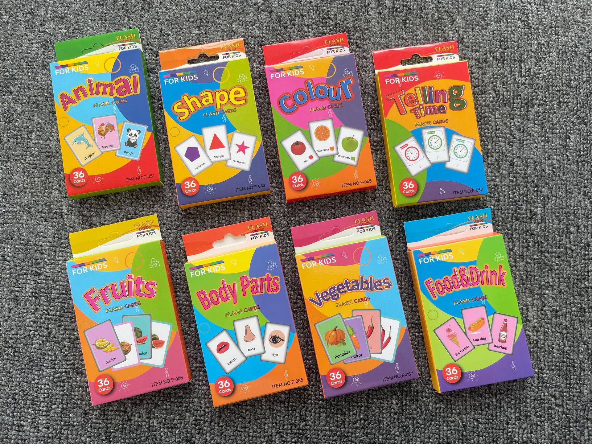 婴幼儿启蒙早教英语单词认知卡彩色视觉闪卡教具动物Flash Cards-阿里巴巴