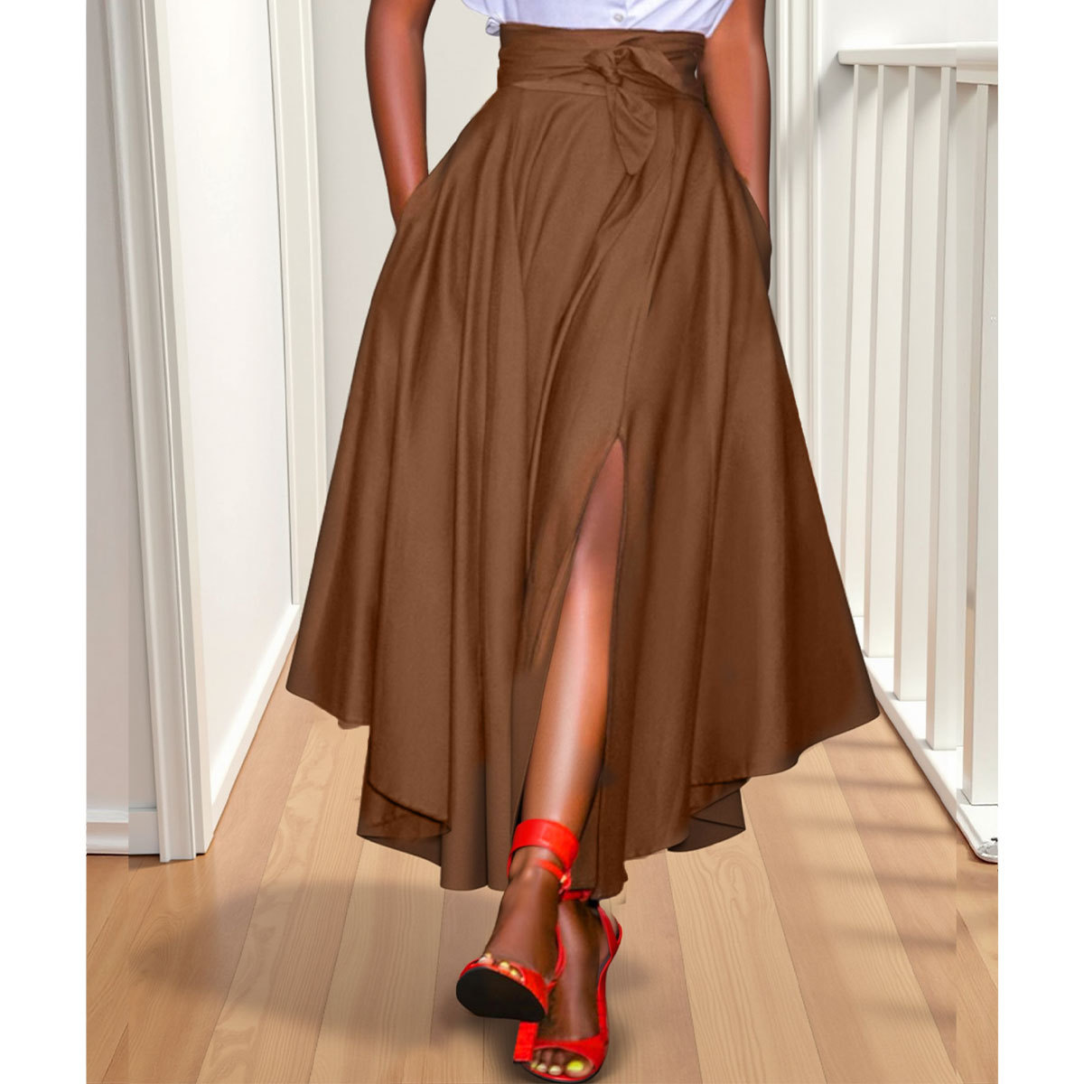 2025 Cross-Border Foreign Trade European and American Popular Large Hem Skirt Amazon Wish Hot Selling Fashion Women's Clothing in Stock