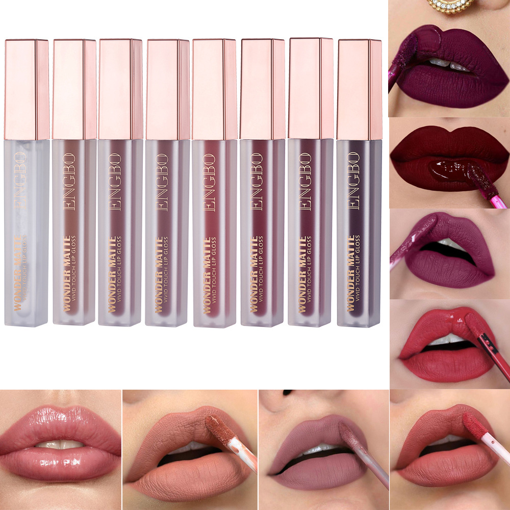 ENGBO's new lipstick set, lip gloss set, lip oil matte non-stick cup, lip gloss gift set, cross-border lipstick Application Scenario