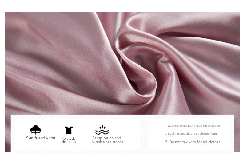 Pyjama Damen Sommer Eisseide Sexy Hot Adult Frühling und Herbst Langarm Dünnes Damen Nachthemd Fünfteiliges Set zur Haargeneration_voghion.com