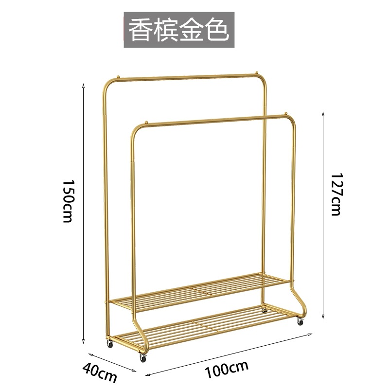 샴페인 골드-100cm [더블 폴 더블 레이어]