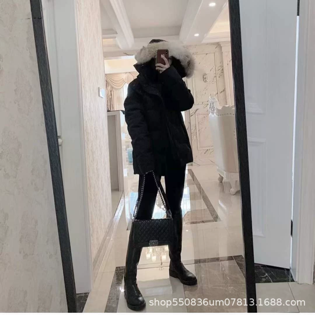 Пуховик Big Goose, Gaoma, та же модель 29 из густой волчьей шерсти для мужчин и женщин.