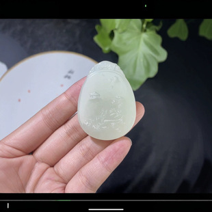 Jin Yutang Landscape Scenery Exquisite Hetian Jade Qingshui Landscape Brand Exquisite Workmanship with Authority Certificate