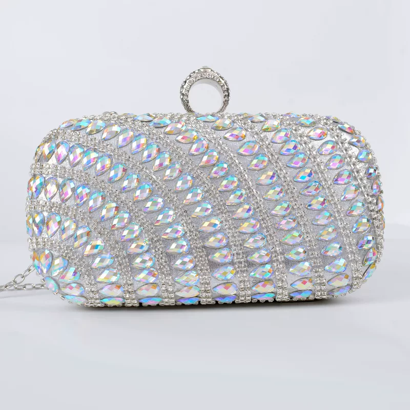 Новая женская вечерняя сумочка Flash AB Diamond Evening Banquet подойдет для вечеринки, свадьбы и невесты.