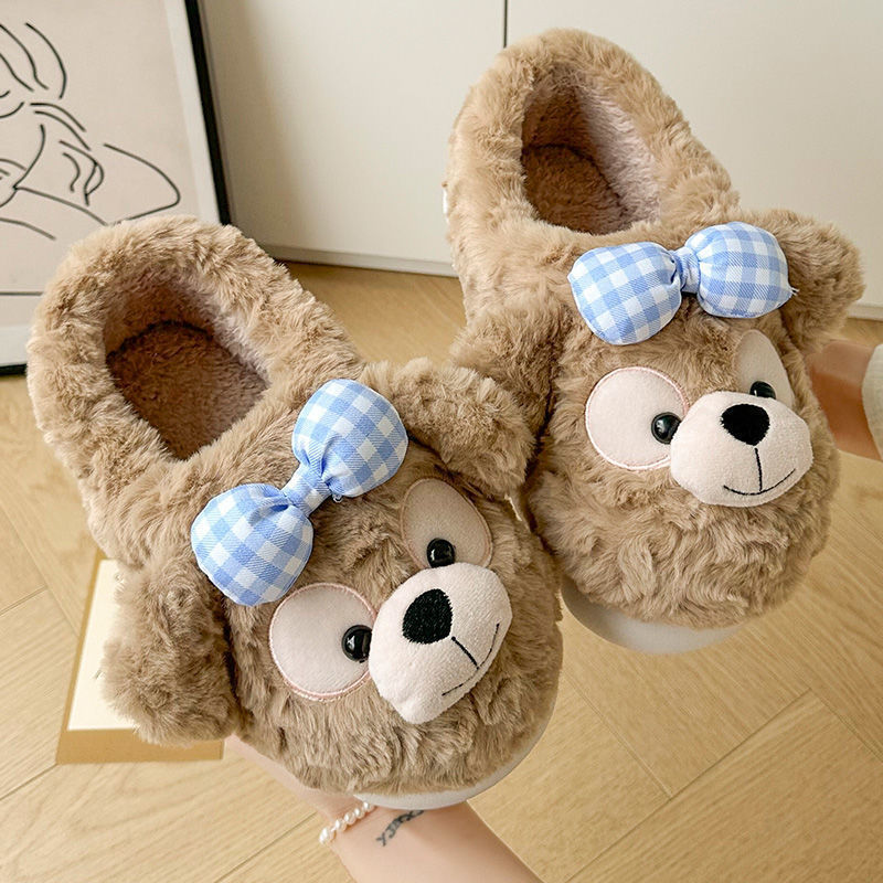 Women's home cotton slippers for autumn and winter, plush cotton shoes, women's cotton slippers, men's closed-toe slippers, couple's shoes, women's shoes, warm shoes Women's home cotton slippers for autumn and winter, plush cotton shoes, women's cotton slippers, men's closed-toe slippers, couple's shoes, women's shoes, warm shoes