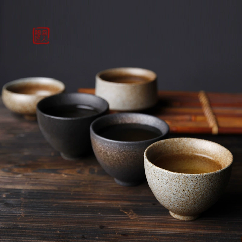 Japanese tea cup, retro ceramic tea set, DIY