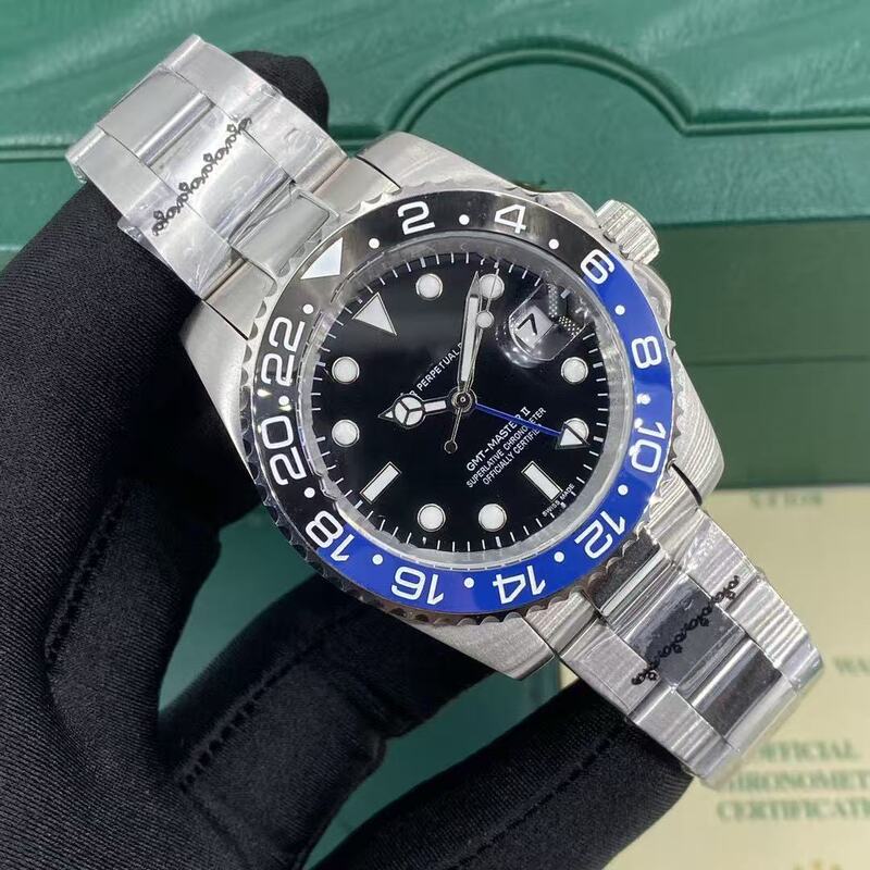 Foreign Trade Laojia Fully Automatic Mechanical Wristwatch High-Quality Gmt Men's Watch Manufacturer Cross-Border Ready Stock Source of Supply Foreign Trade Laojia Fully Automatic Mechanical Wristwatch High-Quality Gmt Men's Watch Manufacturer Cross-Border Ready Stock Source of Supply