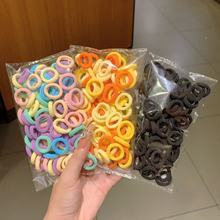 儿童耐用糖果色毛巾圈婴儿高弹拇指发圈女宝宝皮筋头绳不伤发头饰