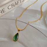 Универсальное ожерелье из нержавеющей стали, французский стиль, коллекция 2023, легкий роскошный стиль, изысканный стиль, не выцветает