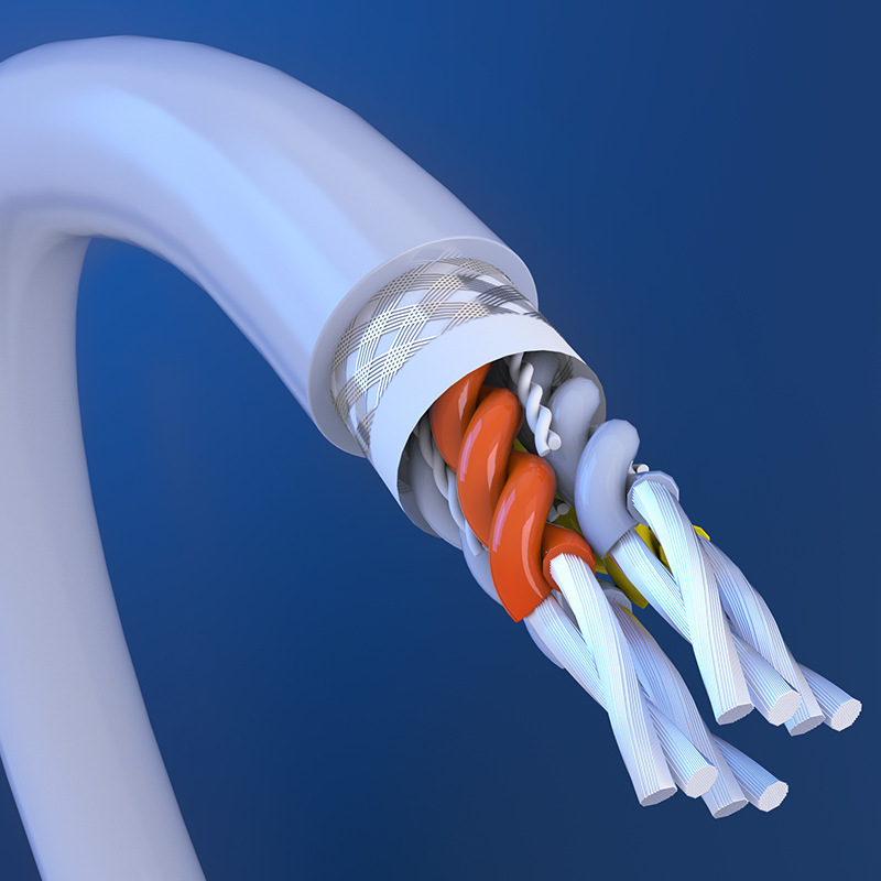 胜牌耐弯折1500万次20276-26A/6C通信电缆线耐油耐磨双绞屏蔽线