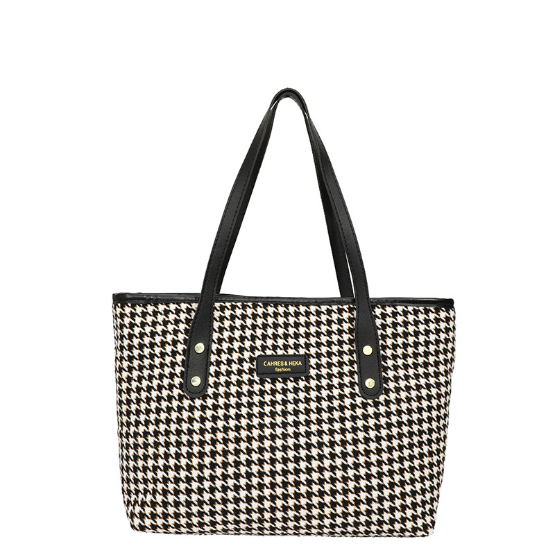 Bolsos de mujer de gran capacidad de viaje de moda 2024 nuevo estilo de otoño a cuadros tendencia casual nuevo bolso de un solo hombro