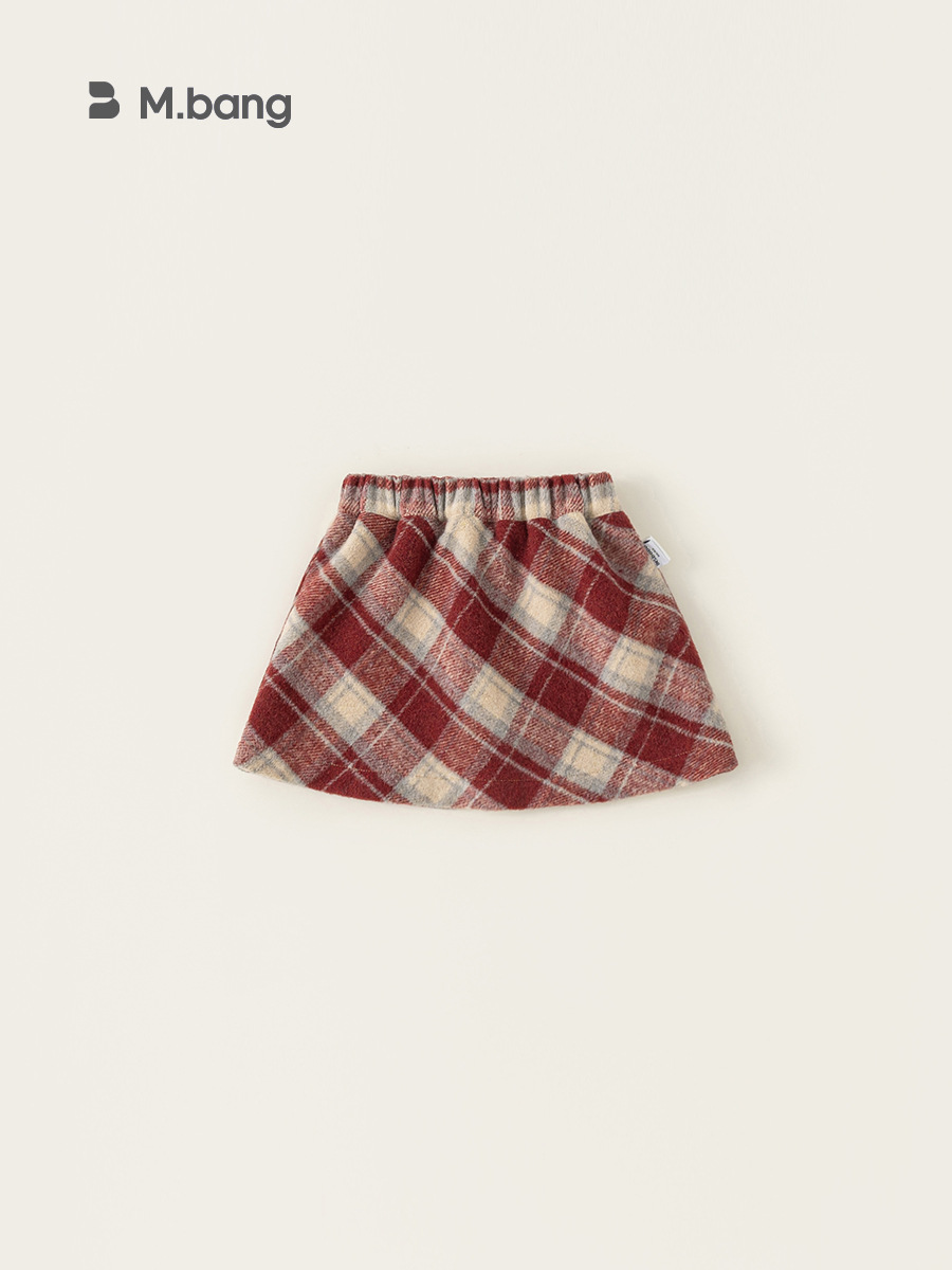 Yoobao ropa infantil de niñas media falda bebé de otoño multifacé retrogrado falda corta para niños A falda de niñas