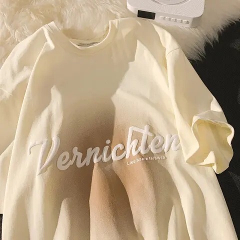 Short sleeve t-shirt women's loose Korean style ins trendy 2023 spring and summer new mid-length half sleeve top ins trendy